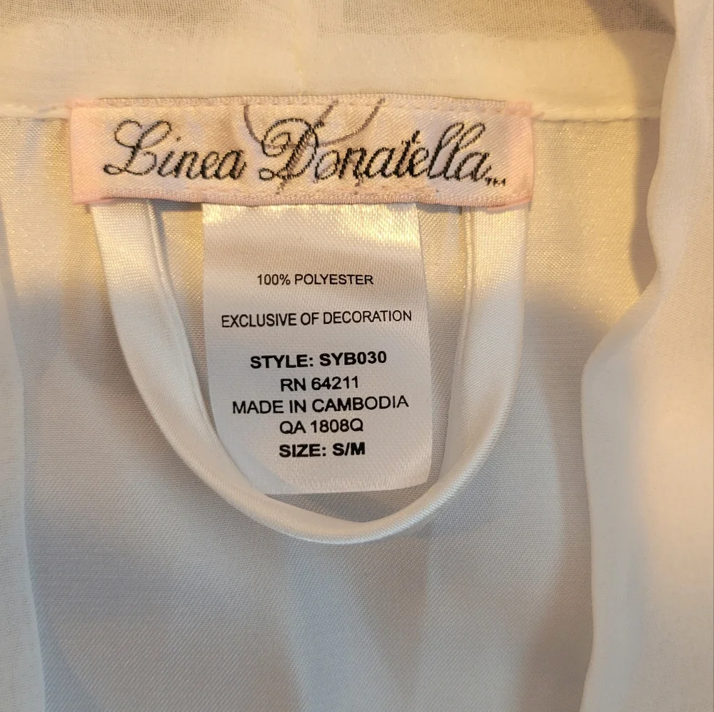 Cream/white Embroidered Robe - Picture 3 of 3